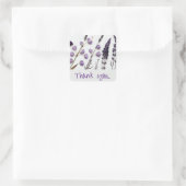 Lavender Vielen Dank Quadratischer Aufkleber (Tasche)