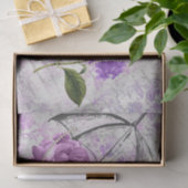 Lavender Viktorianisch Ephemera Floral Country Chi Seidenpapier (Geschenk)