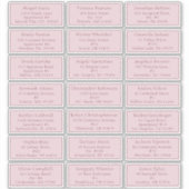 Lavender Vintag Fall Baby Duschadresse Aufkleber (Vorderseite)