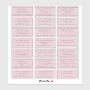 Lavender Vintag Fall Baby Duschadresse Aufkleber