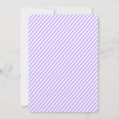 Lavender Vintag Mason Jar Monogram Wedding Einladung (Rückseite)