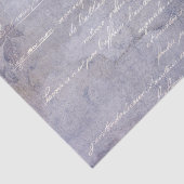 Lavender Vintage Script French Seidenpapier (Ausschnitt)