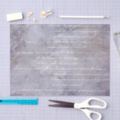 Lavender Vintage Script French Seidenpapier (Handwerk)