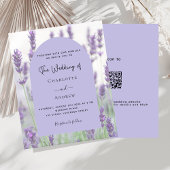 Lavender violet Blumenbogen QR UAWG Budget Hochzei
