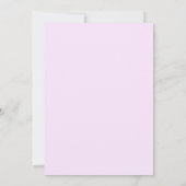 Lavender & Violet Floral Wedding Einladung (Rückseite)