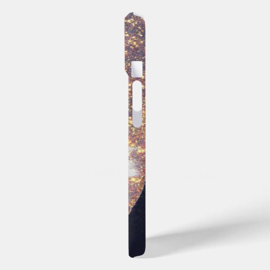 Lavender Violet Gold Star Swatch Case-Mate iPhone Hülle (Rückseite / Links)