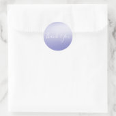 Lavender Violet Lila Blue Shine Glam Gastgeschenk Runder Aufkleber (Tasche)