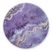 Lavender Violet Marble Muster Keramikknauf (Vorderseite)