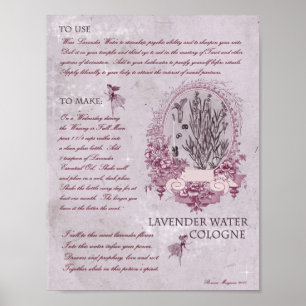 LAVENDER WASTER COLOGNE POSTER