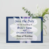 Lavender Water Lilies Save the Date (Stehend Vorderseite)