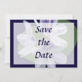 Lavender Water Lilies Save the Date (Rückseite)