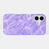 Lavender Water Ripple iPhone Case 16 Hülle (Rückseite (Horizontal))