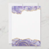Lavender Watercolor Abstract Birthday Invitation Einladung (Rückseite)