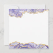 Lavender Watercolor Abstract Birthday Thank You Ca Dankeskarte (Rückseite)