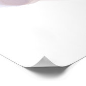 Lavender Watercolor Abstract Welcome Poster (Ecke)