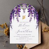 Lavender Watercolor Blumengarten Einladung