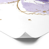 Lavender Watercolor Butterfly Poster (Ecke)