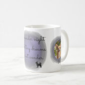 Lavender Watercolor Chihuahua Custom Photo Kaffeetasse (VorderseiteRechts)