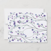 Lavender Watercolor Custom Personal Stationery Mitteilungskarte (Vorderseite)