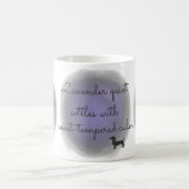 Lavender Watercolor Dachshund Custom Name Kaffeetasse (Mittel)