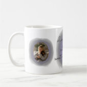 Lavender Watercolor Dachshund Custom Name Kaffeetasse (Links)