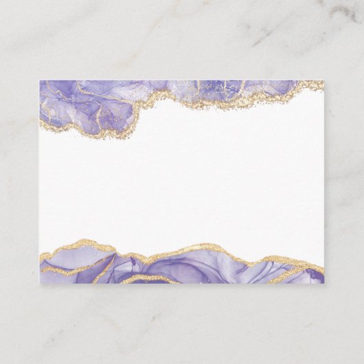 Lavender Watercolor Diaper Raffle Insert (Rückseite)