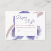 Lavender Watercolor Diaper Raffle Insert (Vorderseite)