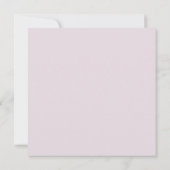 Lavender Watercolor Floral Square Wedding Einladung (Rückseite)