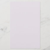 Lavender Watercolor Flowers Custom Stationery Briefpapier (Rückseite)
