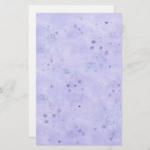 Lavender Watercolor Pastell Wash Spatter Briefpapier (Vorne/Hinten)