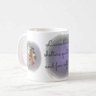 Lavender Watercolor Shiba Inu Custom Photo & Name Kaffeetasse