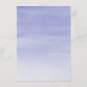 Lavender Watercolor Stringlights Gästebuchsinforma Begleitkarte (Rückseite)