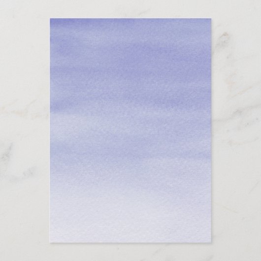 Lavender Watercolor Stringlights Gästebuchsinforma Begleitkarte (Rückseite)