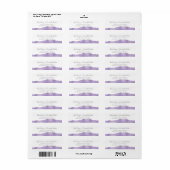 Lavender Watercolor Wedding Address Labels (Vorne)