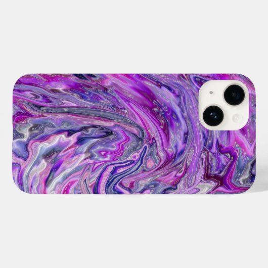 Lavender Wave Abstrakt Art iPhone Gehäuse Case-Mate iPhone Hülle (Rückseite (Horizontal))