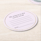 Lavender Wedding Advice Paper Untersetzer (Angewinkelt)