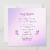 Lavender Wedding Bells Einladung (Vorderseite)