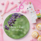 Lavender Wedding Custom Paper Tellers Pappteller (Party)