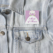 Lavender Wedding Dress Brautparty Button (Beispiel)