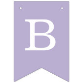 Lavender Wedding Einfache Lila Braut- und Bräutiga Wimpelkette (Erste Fahne)