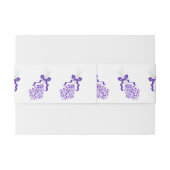 Lavender Wedding Einladungsbanderole (Rückseitenbeispiel)