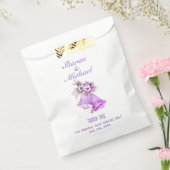 Lavender Wedding Glocken bevorzugen Taschen Namen Geschenktütchen (Versiegelt)