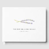 Lavender Wedding Guest Book Ideas Gästebuch (Vorderseite)