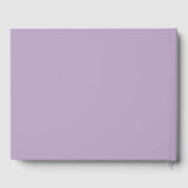 Lavender Wedding Guest Book Ideas Gästebuch (Rückseite)