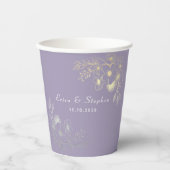 Lavender Wedding Pappbecher (Vorderseite)
