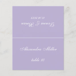 Lavender Wedding Platzkarte - Gast Name
