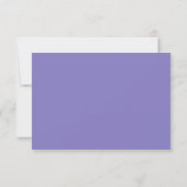 Lavender Wedding Response Card RSVP Karte (Rückseite)