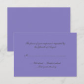 Lavender Wedding Response Card RSVP Karte (Vorne/Hinten)