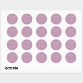 Lavender Wedding Runder Aufkleber (Blatt)