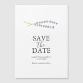 Lavender Wedding Save The Date Magnets Magneteinladung (Vorderseite)